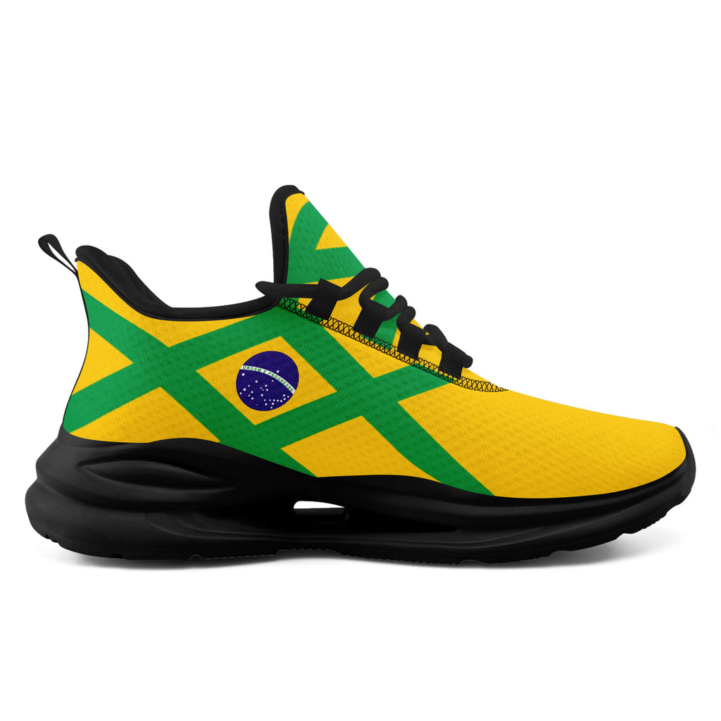 Custom 2026 World Cup Brazil Sneakers DIY Country Flag Running Shoes Lightweight Sport Shoes Gift for Football Fans Personalized Team Name and Logo FN079-F027049-4