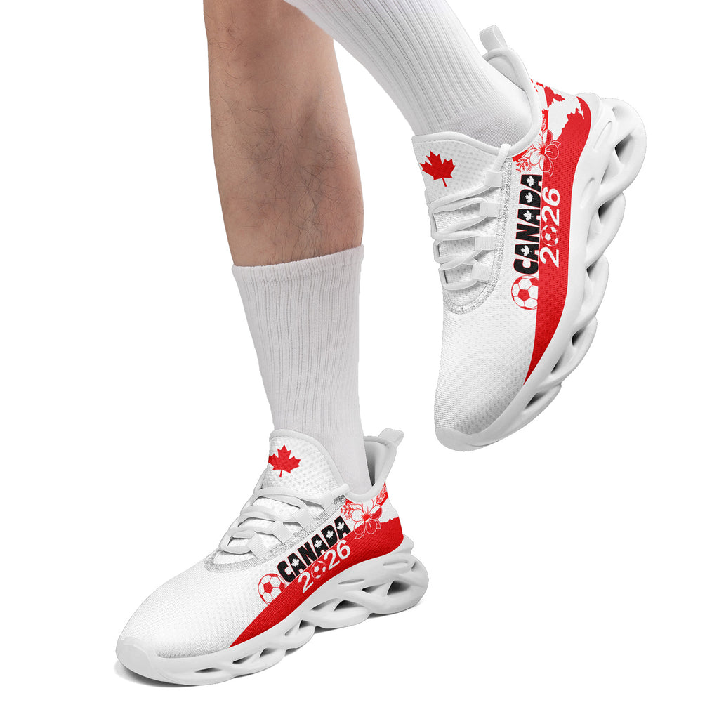 Custom 2026 World Cup Canada Sneakers DIY Country Flag Running Shoes Lightweight Sport Shoes Gift for Football Fans Personalized Team Name and Logo FN003-F023060-5