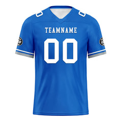 Custom Blue Detroit Personalized Authentic Football Jersey FBJ02-D020263-11