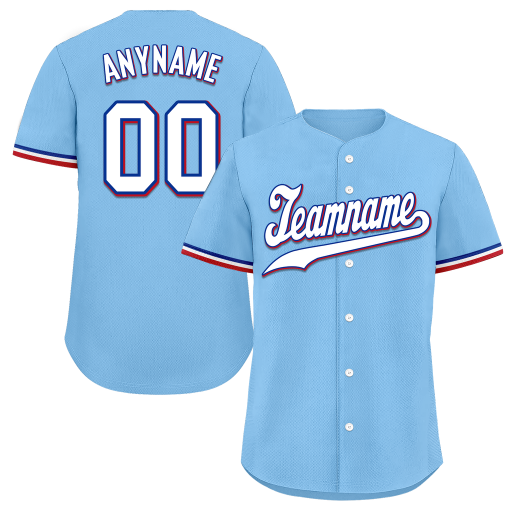 Custom Cyan Classic Style White Personalized Authentic Baseball Jersey BSBJ01-bd0fabd