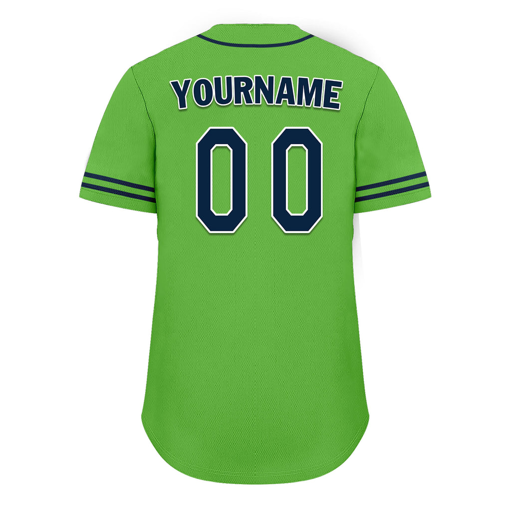 Custom Embroidered Baseball Jersey – Green and Blue