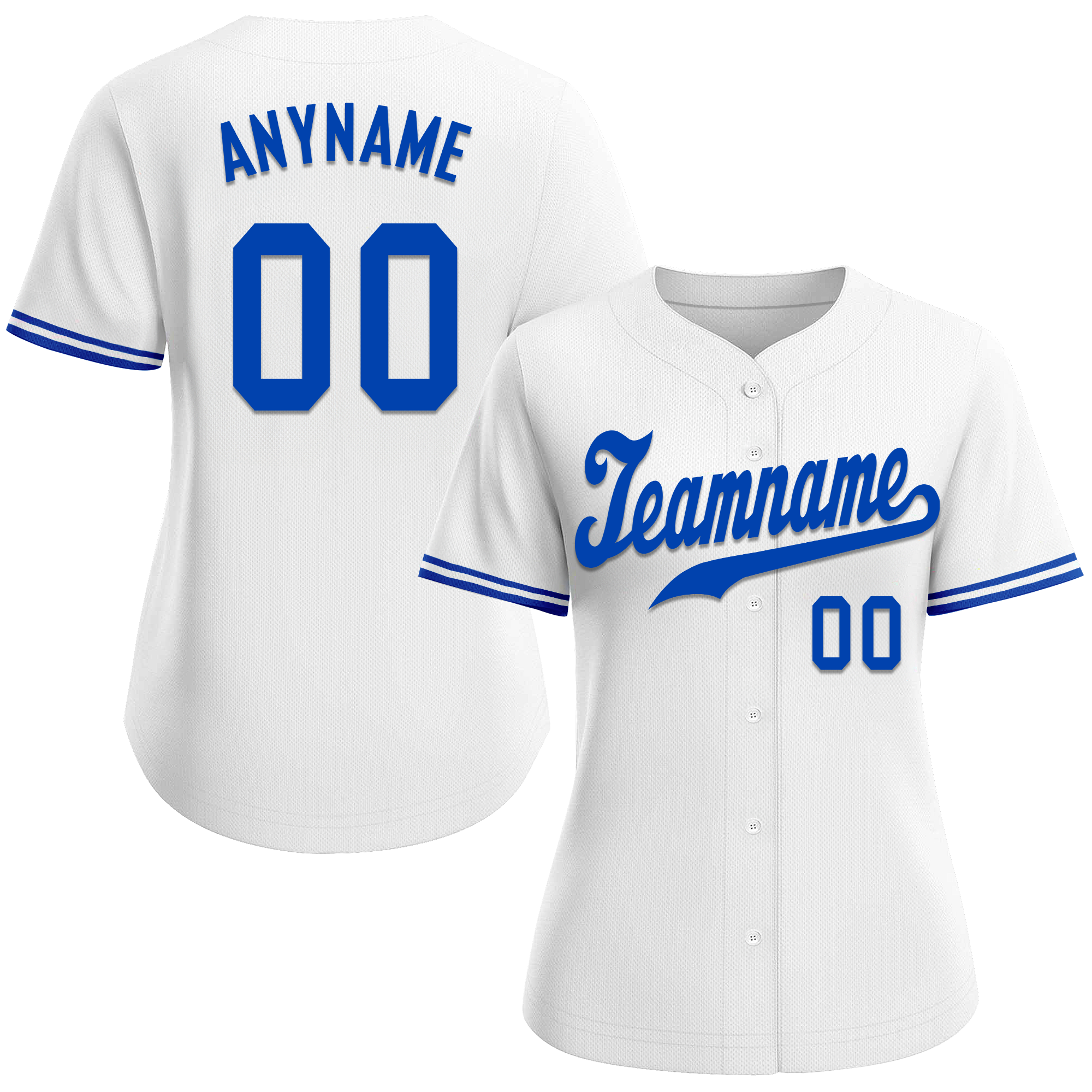 Custom White Classic Style Blue Personalized Authentic Baseball Jersey BSBJ01-bd0fa0f