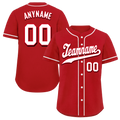 Custom Red Classic Style White Personalized Authentic Baseball Jersey BSBJ01-bd0fadf