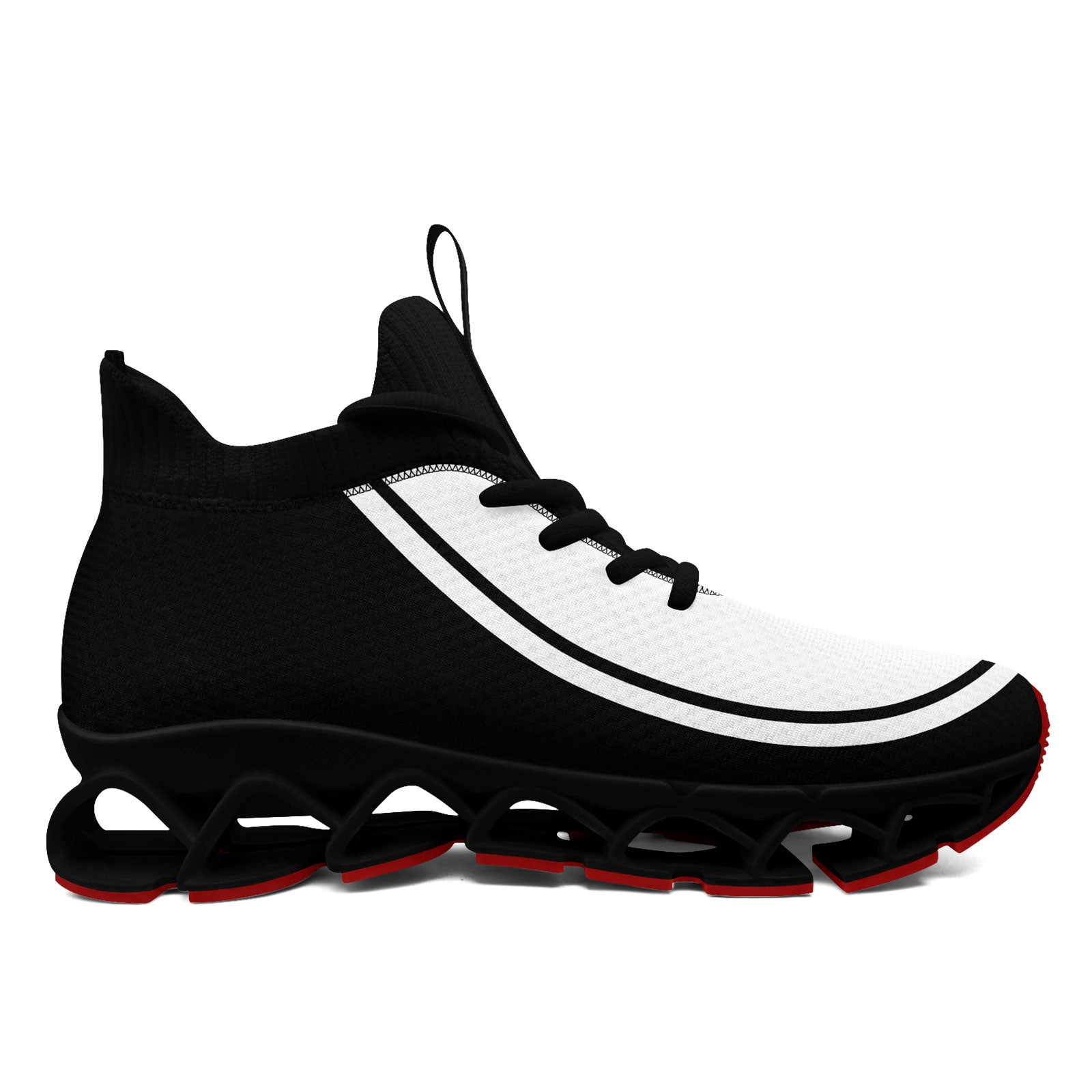 Custom Black White Maxsoul Shoes Personalized Sneaker FN030XD-D020388-8