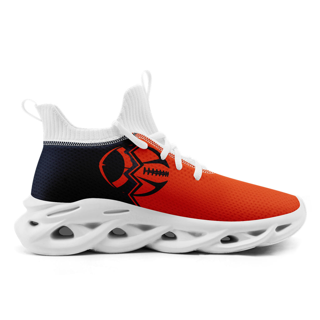 Custom Deep Blue Orange Illinois MaxSoul Shoes and Hat Combo Offer Personalized Combo ZH-D028017-4