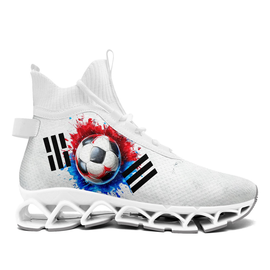 Custom South Korea 2026 World Cup Sneakers DIY Country Flag Running Shoes Lightweight Sport Shoes Gift for Football Fans Personalized Team Name and Logo FN029XD-F009084-2