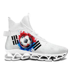 Custom South Korea 2026 World Cup Sneakers DIY Country Flag Running Shoes Lightweight Sport Shoes Gift for Football Fans Personalized Team Name and Logo FN029XD-F009084-2