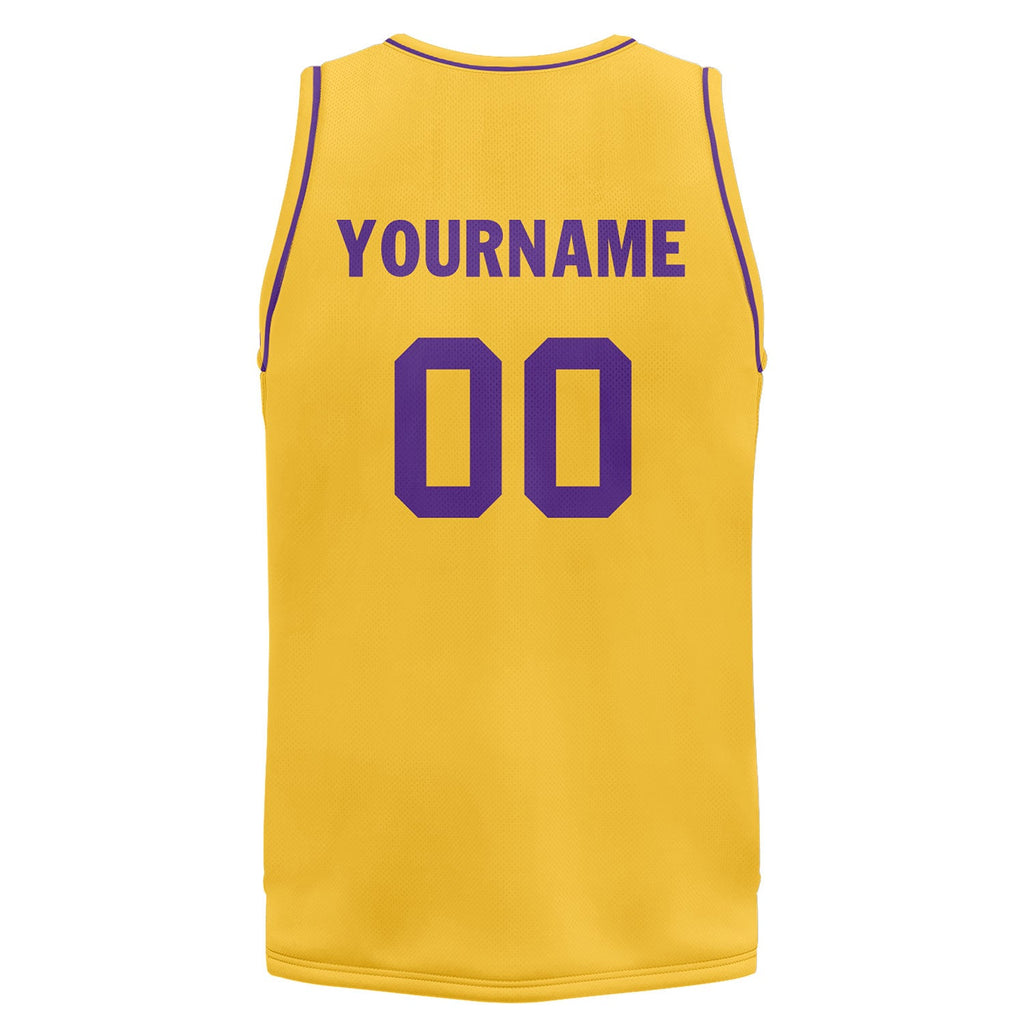 Custom Yellow Classic Style Sports Uniform Basketball Jersey BBJ01-D020105-15