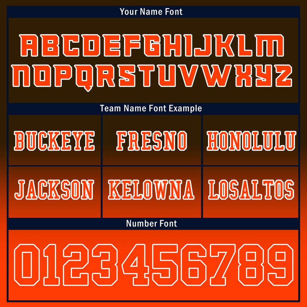 Custom Brown Orange Fade Fashion Cleveland High-Performance American Football Jersey FBJ06-D020252-8