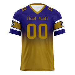 Custom Purple Yellow Baltimore Football Jersey and Hat Combo Offer Personalized Combo ZH-D020326-2