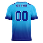 Custom Dark Blue Fade Fashion Personalized Authentic Football Jersey FBJ02-D06100