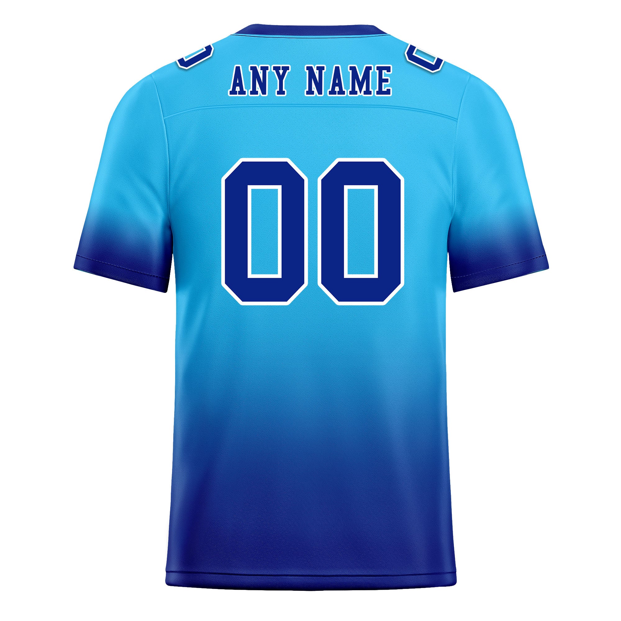 Custom Dark Blue Fade Fashion Personalized Authentic Football Jersey FBJ02-D06100