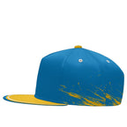 Custom Blue Yellow Los Angeles Football Jersey and Hat Combo Offer Personalized Combo ZH-D020326-22