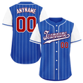 Custom Blue Stripe Fashion Personalized Authentic Baseball Jersey BSBJ01-D017223