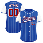 Custom Blue Stripe Fashion Personalized Authentic Baseball Jersey BSBJ01-D017223