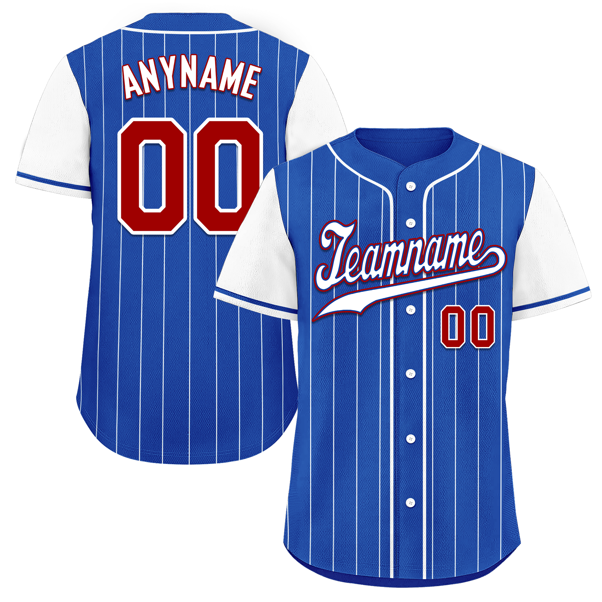 Custom Blue Stripe Fashion Personalized Authentic Baseball Jersey BSBJ01-D017223