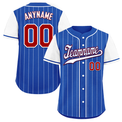 Custom Blue Stripe Fashion Personalized Authentic Baseball Jersey BSBJ01-D017223