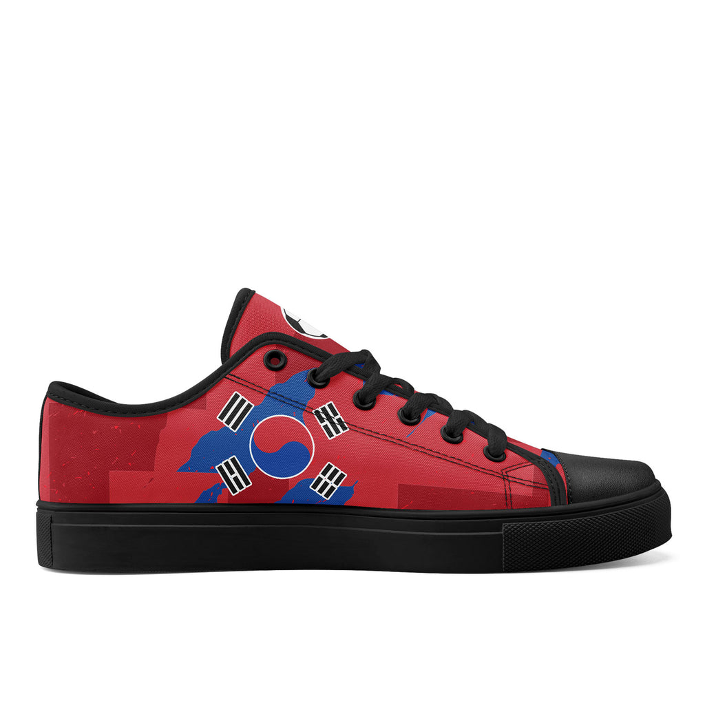 Custom South Korea 2026 World Cup Sneakers DIY Country Flag Running Shoes Lightweight Sport Shoes Gift for Football Fans Personalized Team Name and Logo FN027-F009081-1