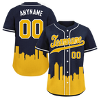 Custom Blue Orange City Edition Personalized Authentic Baseball Jersey BSBJ01-D017134