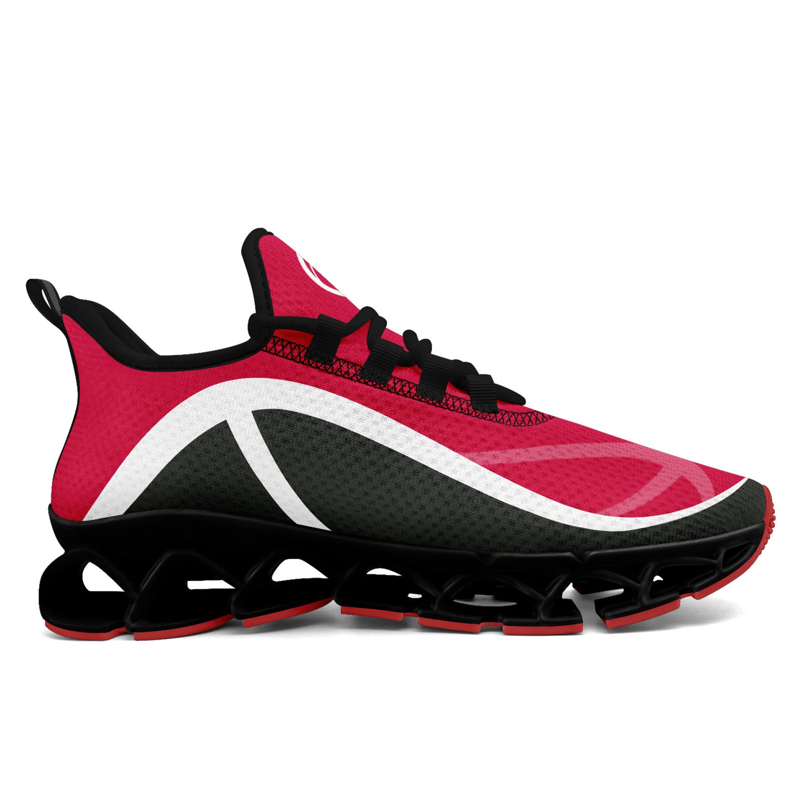Custom Red Gray Maxsoul Shoes Personalized Sneaker FN003XD-D020391-10