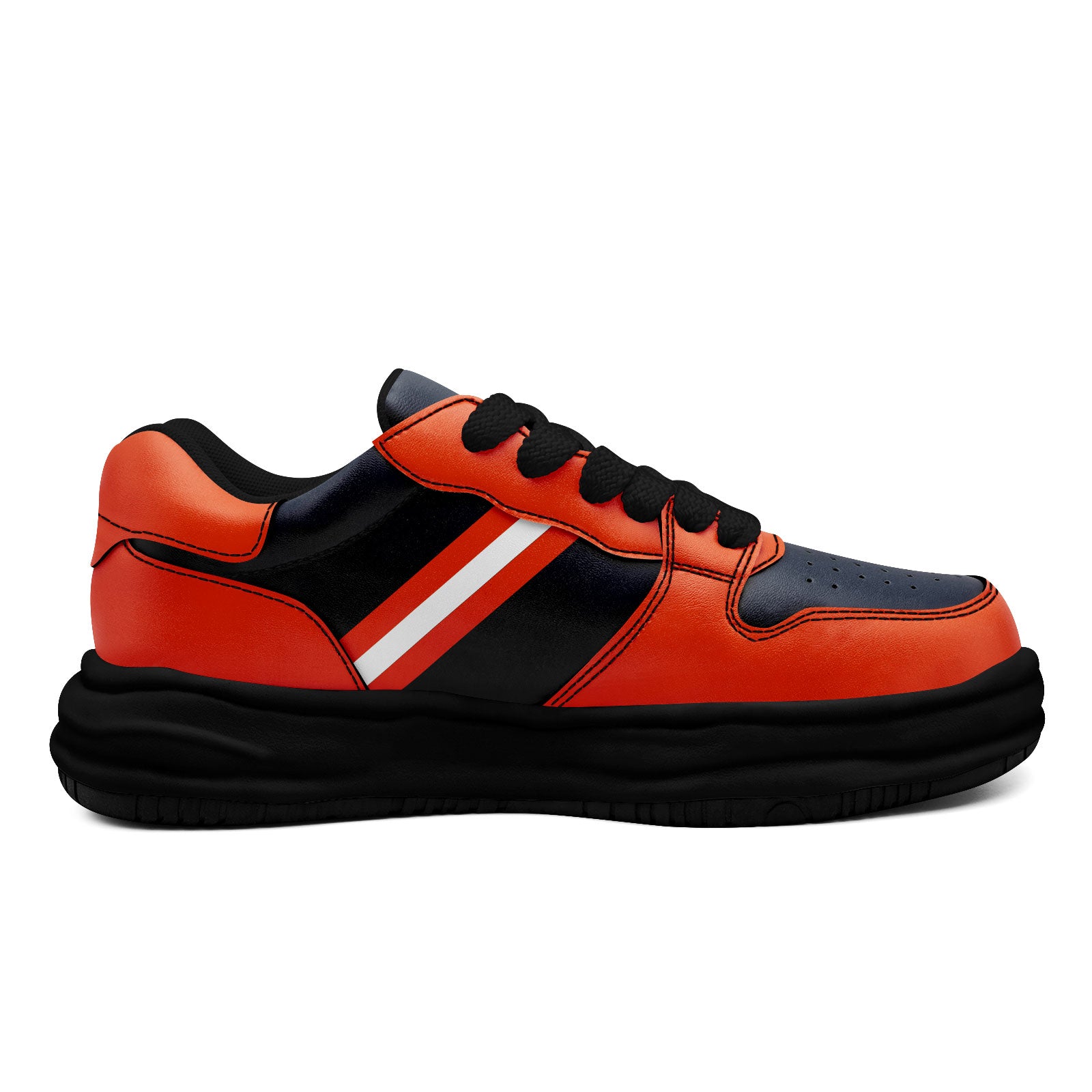 Custom Blue Orange Chicago Shoes Personalized Sneaker FN032-D020389-7