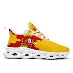 Custom Spain 2026 World Cup Sneakers DIY Country Flag Running Shoes Lightweight Sport Shoes Gift for Football Fans Personalized Team Name and Logo FN003-F025036-3