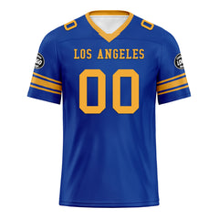 Custom Royal Los Angeles Personalized Authentic Football Jersey FBJ02-D020256-8