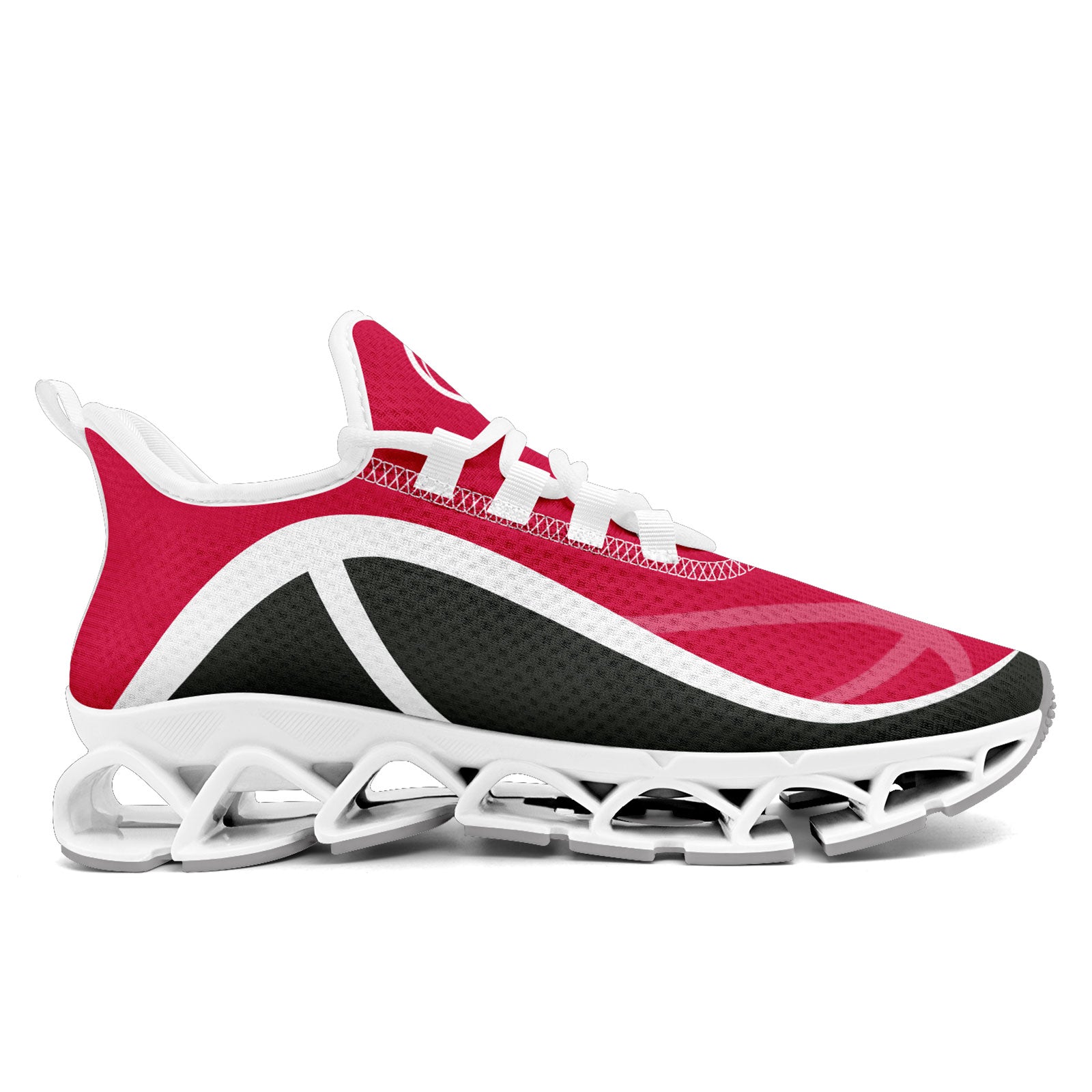 Custom Red Gray Maxsoul Shoes Personalized Sneaker FN003XD-D020391-10