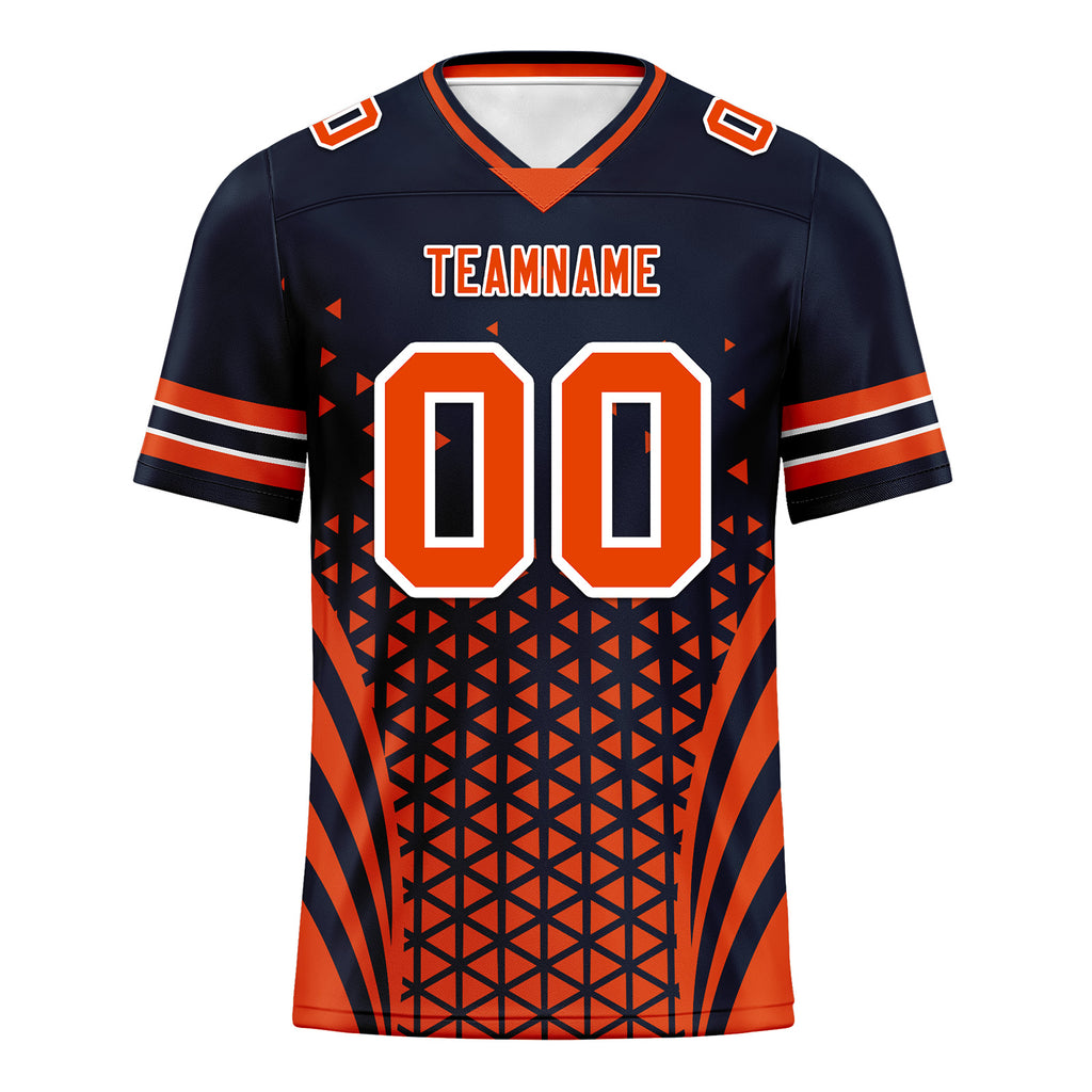 Custom Black Orange Illinois Football Jersey and Sports Shoes Combo Offer Personalized Combo ZH-D023031-7