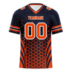 Custom Black Orange Illinois Football Jersey and Sports Shoes Combo Offer Personalized Combo ZH-D023031-7