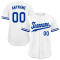 Custom White Classic Style Blue Personalized Authentic Baseball Jersey BSBJ01-bd0fa0f