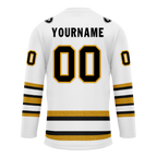 Custom White Yellow Personalized Hockey Jersey HCKJ01-D0a70ef