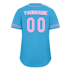 Custom Blue Classic Style Pink Personalized Authentic Baseball Jersey UN002-bd0b00d8-cd