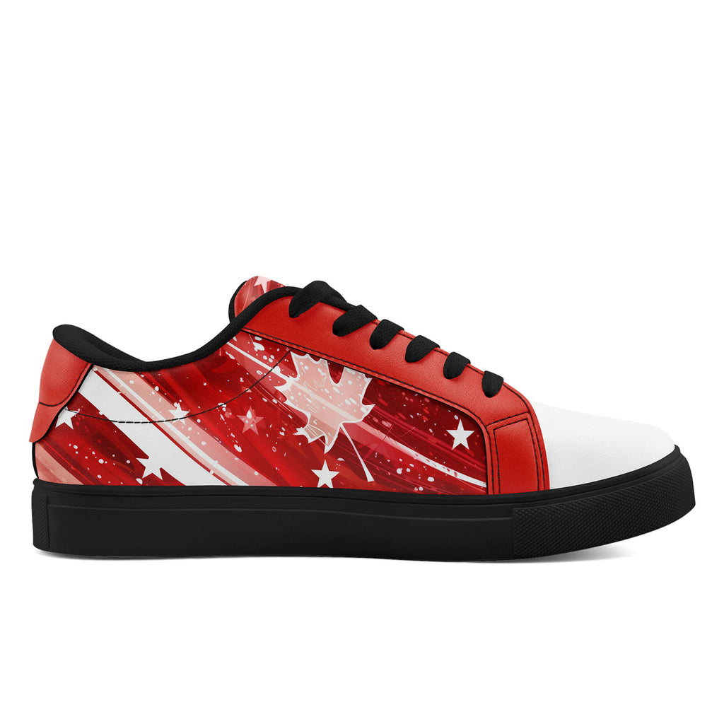 Custom Canada 2026 World Cup Sneakers DIY Country Flag Running Shoes Lightweight Sport Shoes Gift for Football Fans Personalized Team Name and Logo FN023-F020031-5
