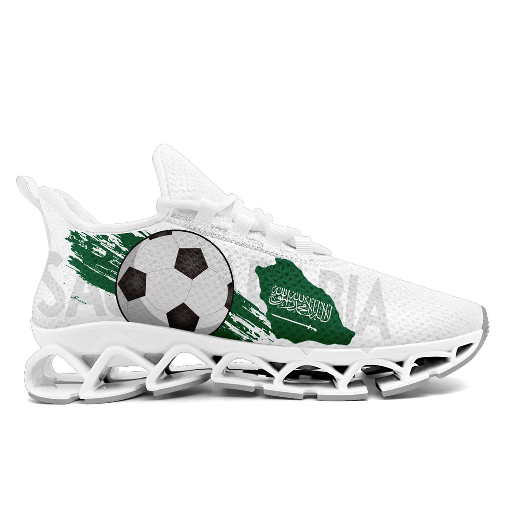 Custom Saudi Arabia 2026 World Cup Sneakers DIY Country Flag Running Shoes Lightweight Sport Shoes Gift for Football Fans Personalized Team Name and Logo FN003XD-F009100-5