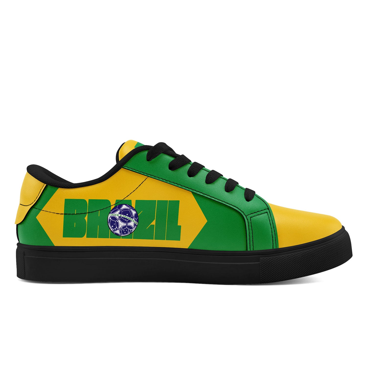 Custom 2026 World Cup Brazil Sneakers DIY Country Flag Running Shoes Lightweight Sport Shoes Gift for Football Fans Personalized Team Name and Logo FN023-F027052-2