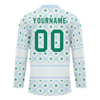 Custom Four-leaf clover Personalized Hockey Jersey HCKJ01-E0615-7