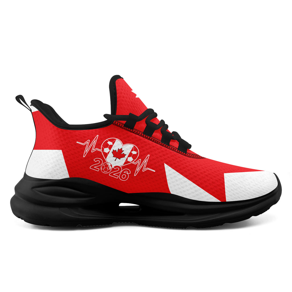 Custom 2026 World Cup Canada Sneakers DIY Country Flag Running Shoes Lightweight Sport Shoes Gift for Football Fans Personalized Team Name and Logo FN079-F023063-4