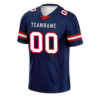 Custom Blue Classic Style Personalized Authentic Football Jersey FBJ02-bd0a70b0