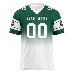 Custom Green White New York Football Jersey and Hat Combo Offer Personalized Combo ZH-D020326-28