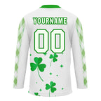 Custom Four-leaf clover Personalized Hockey Jersey HCKJ01-E0615-1