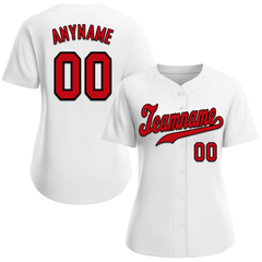 Custom White Classic Style Red Personalized Authentic Baseball Jersey BSBJ01-bd0fad9