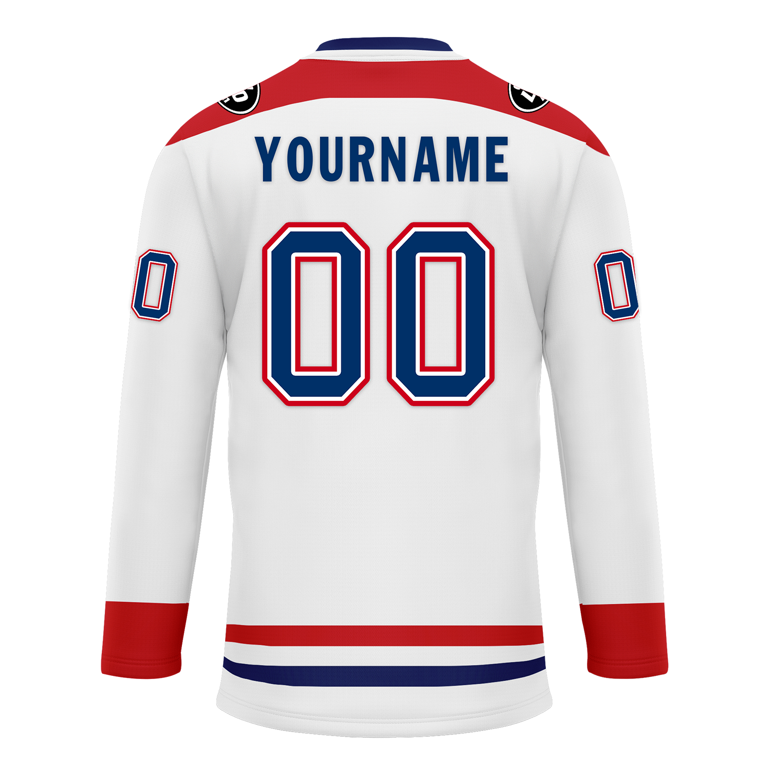 Custom White Red Personalized Hockey Jersey HCKJ01-D0a70a8