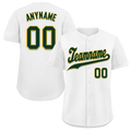 Custom White Classic Style Green Personalized Authentic Baseball Jersey BSBJ01-bd0fac0