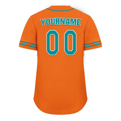 Custom Orange Classic Style Cyan Personalized Authentic Baseball Jersey UN002-bd0b00d8-e