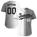 Custom White Grey Gradient Fashion Personalized Authentic Baseball Jersey BSBJ01-D0a7aaf