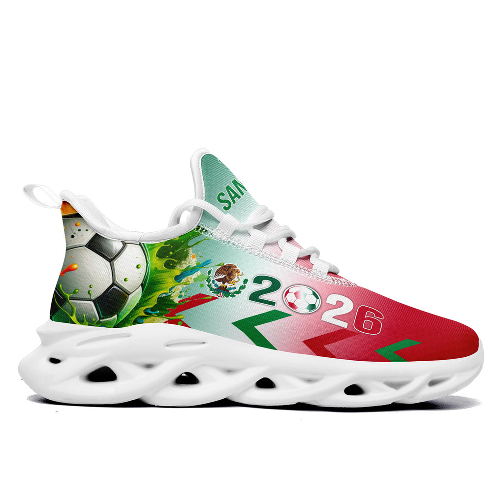 Custom 2026 World Cup Mexico Sneakers DIY Country Flag Running Shoes Lightweight Sport Shoes Gift for Football Fans Personalized Team Name and Logo FN003-F023075-5