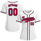 Custom White Classic Style Red Personalized Authentic Baseball Jersey BSBJ01-bd0facb