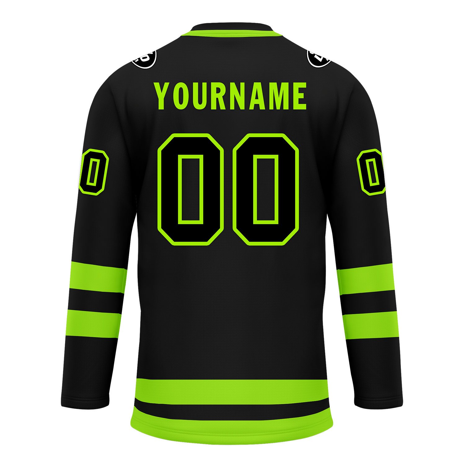 Custom Black Green Personalized Hockey Jersey HCKJ01-D0a70b8