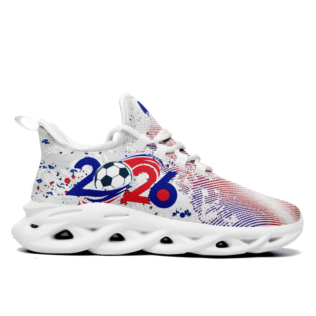 Custom France 2026 World Cup Sneakers DIY Country Flag Running Shoes Lightweight Sport Shoes Gift for Football Fans Personalized Team Name and Logo FN003-F025037-2